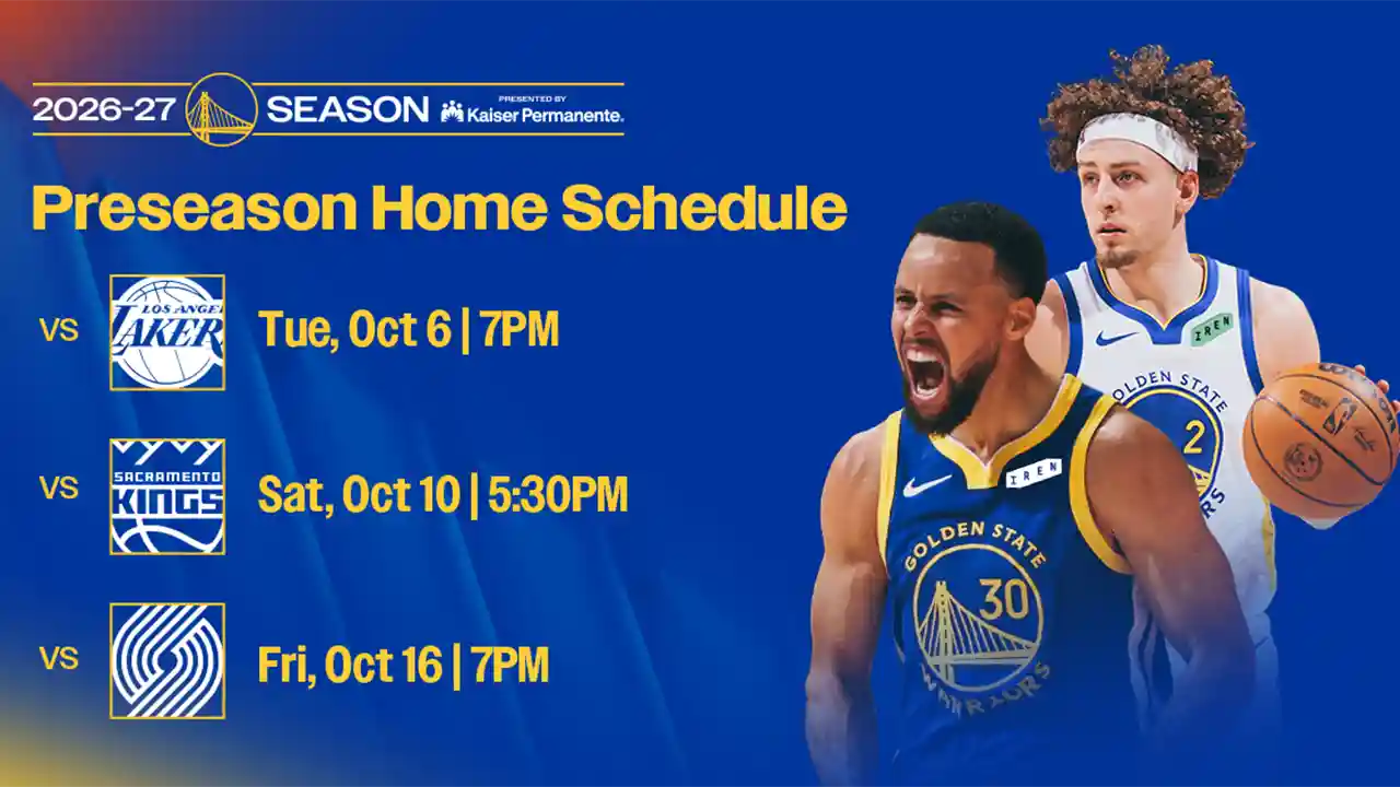 NBA Preseason Schedule 2026: Selected Warriors and Lakers fixtures in Philippine Time